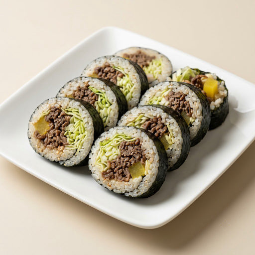 Beef and Seaweed Rice Rolls