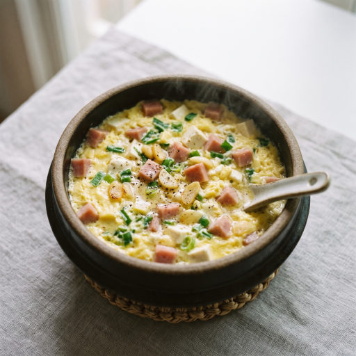 햄 두부 계란찜