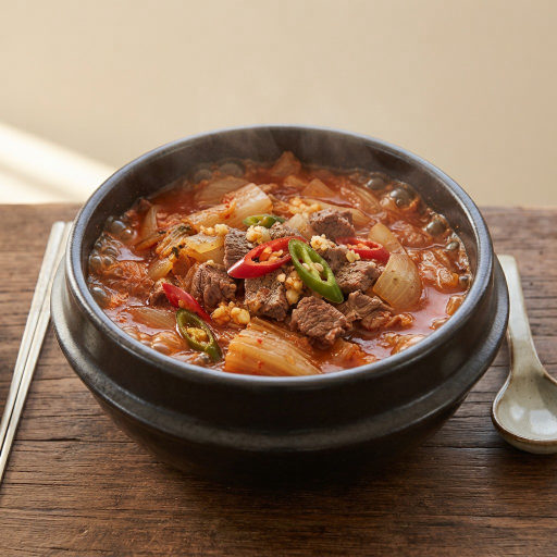 한우 국거리 김치 찌개