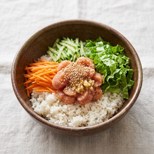 명란젓갈 비빔밥