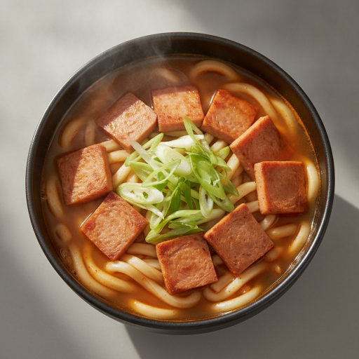 스팸 우동