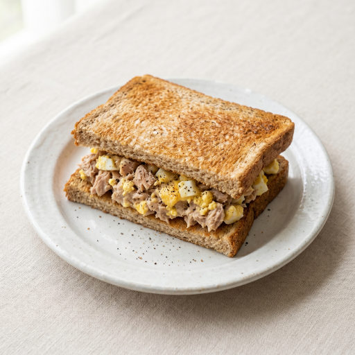 통밀 토스트 참치 샌드위치