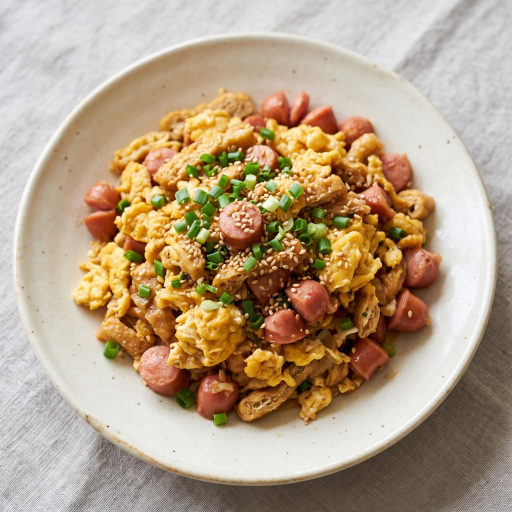 달걀 유부 무침