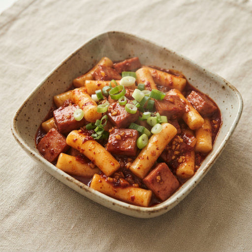 매운 스팸 떡볶이