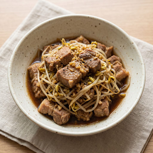 돼지목살 숙주 조림