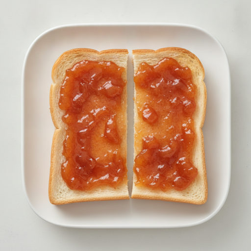 사과잼 토스트