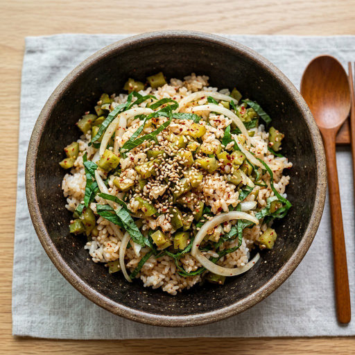 깻잎 오이지 비빔밥