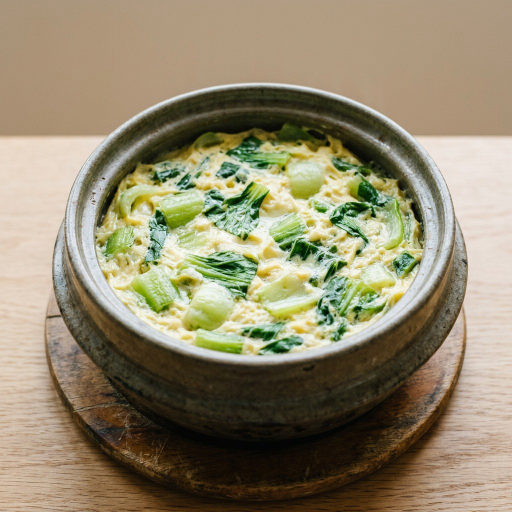 청경채 계란찜