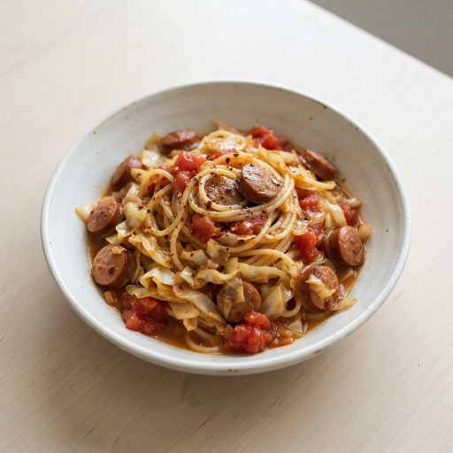 토마토 양배추 파스타면