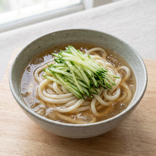 우동 오이 냉면