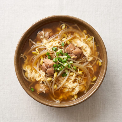 닭갈비 콩나물 계란국