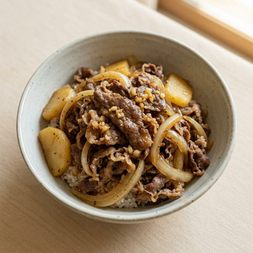 양파 우삼겹 덮밥