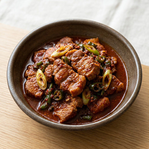매콤 돼지목살 찜