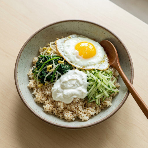 그릭요거트 나물 비빔밥