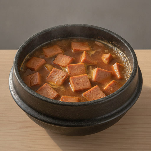 스팸 간장 찌개