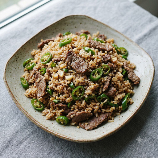 牛肉辣椒炒饭